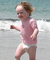 Running through the Jersey surf